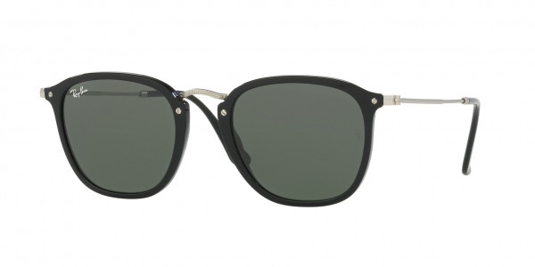 Ray-Ban RB2448N Sunglasses, 901 BLACK G-15 GREEN (BLACK)