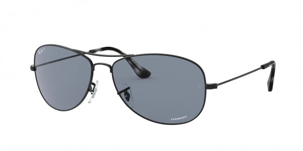 Ray-Ban RB3562 Sunglasses, 006/BA MATTE BLACK BLUE (BLACK)