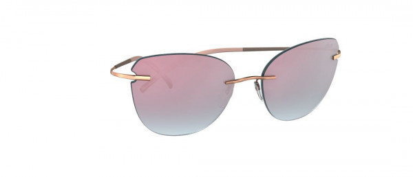 Silhouette TMA Icon 8156 Sunglasses, 6251 Mint-Rosé Mirror Gradient