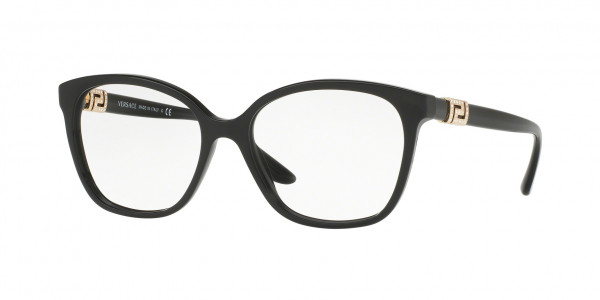 Versace VE3235B Eyeglasses, GB1 BLACK (BLACK)