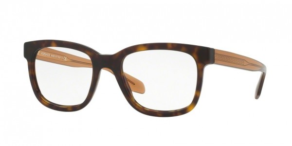 Versace VE3239 Eyeglasses, 108 HAVANA (BROWN)