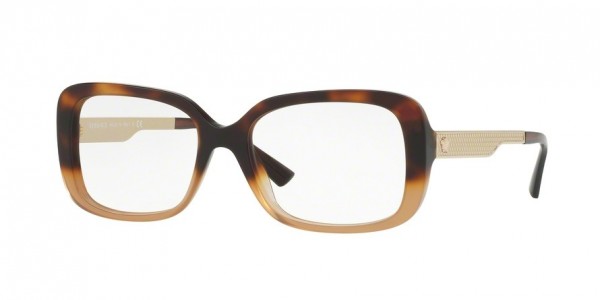 Versace VE3241 Eyeglasses, 5205 HAVANA/LIGHT BROWN (LIGHT BROWN)