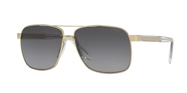 Versace VE2174 Sunglasses, 1252T3 PALE GOLD LIGHT GREY GRADIENT (GOLD)