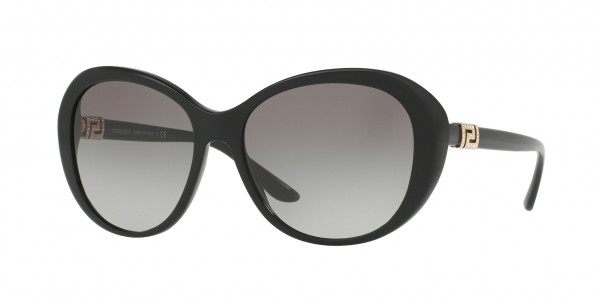 Versace VE4324B Sunglasses, GB1/11 BLACK (BLACK)