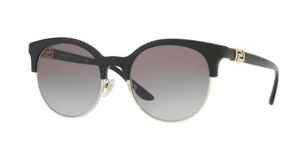 Versace VE4326B Sunglasses, GB1/11 BLACK/PALE GOLD (BLACK)