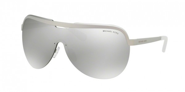 Michael Kors MK1017 SWEET ESCAPE Sunglasses, 11396G MATTE SILVER IRIDESCENT (SILVER)