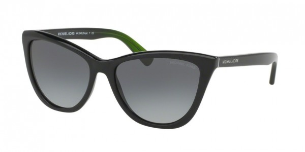 Michael Kors MK2040 DIVYA Sunglasses, 321611 BLACK (BLACK)