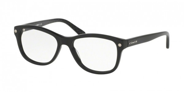 Coach HC6095F Eyeglasses, 5420 BLACK/BLACK GUNMETAL SIG C (BLACK)