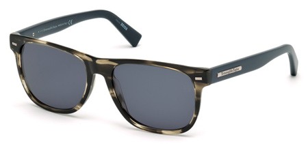 Ermenegildo Zegna EZ-0020 Sunglasses, 20V - Grey/other / Blue