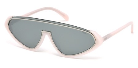 Emilio Pucci EP-0043 Sunglasses, 72C - Shiny Pink / Smoke Mirror