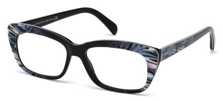 Emilio Pucci EP5006 Eyeglasses, 005 - Black/other