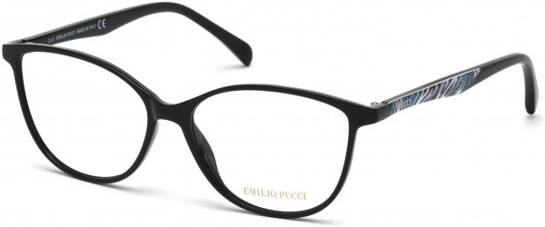 Emilio Pucci EP5008 Eyeglasses, 001 - Shiny Black