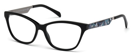 Emilio Pucci EP-5012 Eyeglasses, 001 - Shiny Black