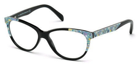 Emilio Pucci EP5022 Eyeglasses, 001 - Shiny Black