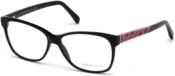 Emilio Pucci EP5034 Eyeglasses, 001 - Shiny Black