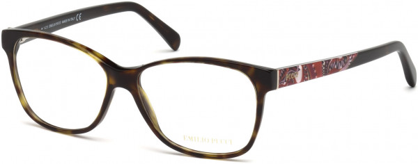 Emilio Pucci EP5034 Eyeglasses, 052 - Dark Havana