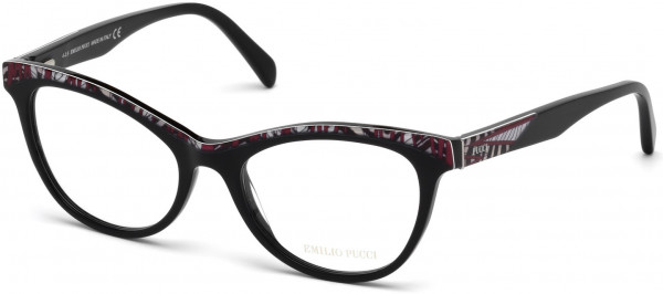 Emilio Pucci EP5036 Eyeglasses, 001 - Shiny Black