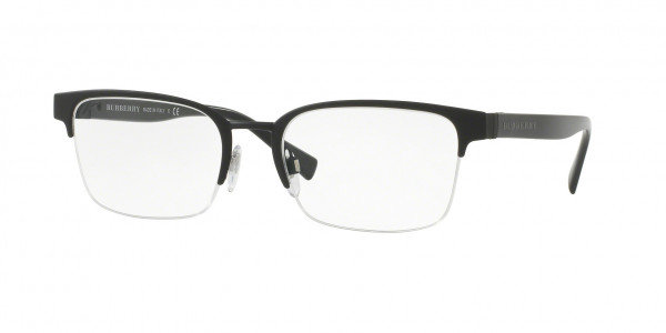 Burberry BE1308 Eyeglasses, 1213 BLACK RUBBER (BLACK)