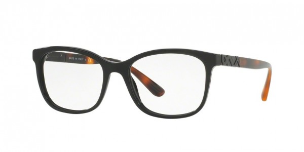 Burberry BE2242F Eyeglasses, 3001 BLACK (BLACK)