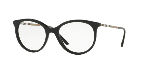 Burberry BE2244Q Eyeglasses, 3001 BLACK (BLACK)