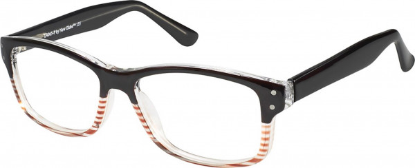 New Globe L4065-P Eyeglasses, BROWN STRIPE