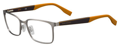 HUGO BOSS Orange Bo 0265 Eyeglasses, 0GZG(00) Matte Ruthenium Orange