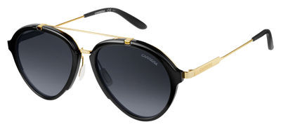 Carrera Carrera 125/S Sunglasses, 06UB(HD) Shiny Black Gold