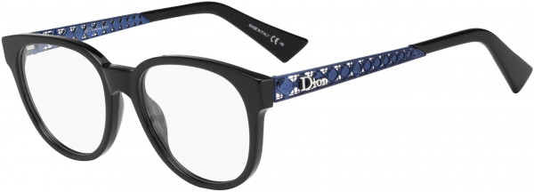 Christian Dior Dioramao 2 Eyeglasses, 0CST Black Blue