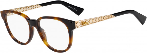 Christian Dior Dioramao 2 Eyeglasses, 0DA0 Havana Gold