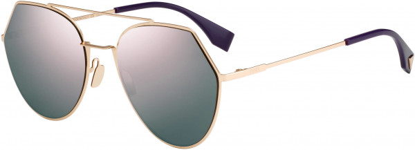 Fendi FF 0194/S Sunglasses, 0DDB Gold Copper