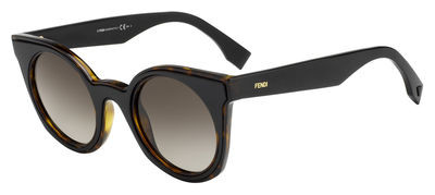 Fendi Ff 0196/S Sunglasses, 0LC1(HA) Havana Black