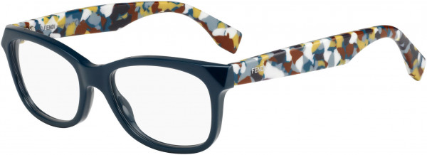Fendi FF 0206 Eyeglasses, 0737 Blue Multi Color
