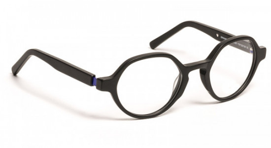 J.F. Rey ERWANN Eyeglasses, BLACK MAT WITH BLUE METAL 12/16 BOY (0020)
