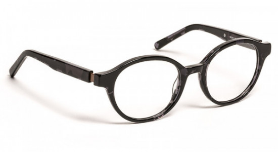 J.F. Rey NOAH Eyeglasses, BLACK WITH BROWN METAL 12/16 MIXT (0000)