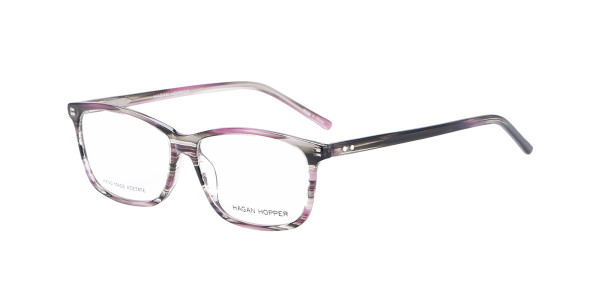 Alpha Viana H-6012 Eyeglasses, C1 - Purple Stripe