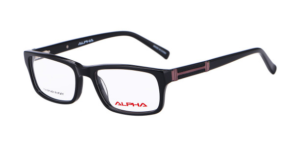 Alpha Viana A-3052 Eyeglasses, C1- black