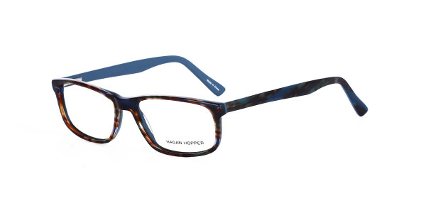 Alpha Viana H-6009 Eyeglasses, C3 - Demi/Blue