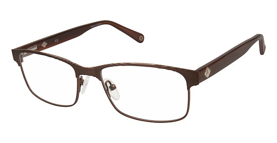 Sperry Top-Sider Hawkins Eyeglasses, C02 Brown / Trnslce