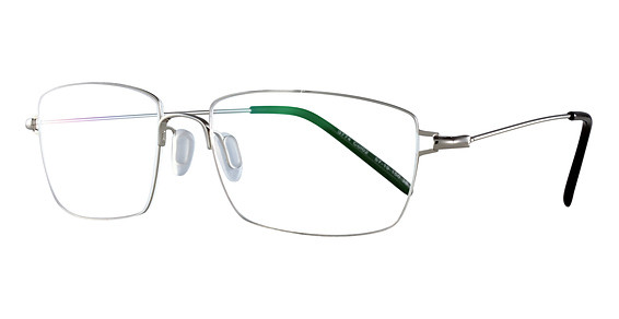 Menizzi B774 Eyeglasses, Shiny Silver 57-19-150-38