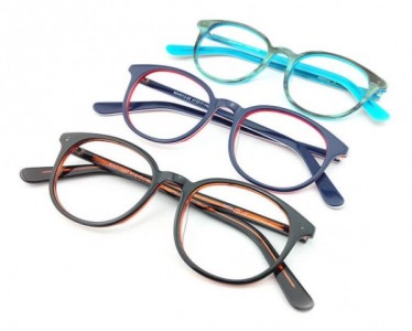 Menizzi MA4013 Eyeglasses, (Blue / Red 47-17--140)