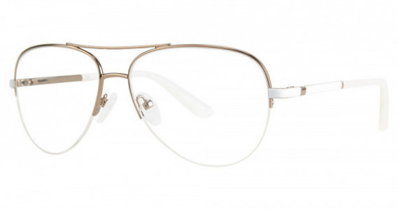 Genevieve FARRAH Eyeglasses, Gold White/Pearl