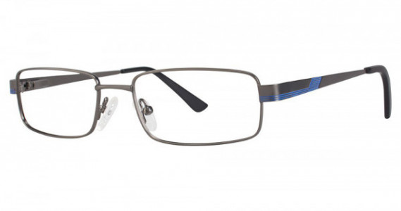 Modern Times ARENA Eyeglasses, Matte Gunmetal/Blue