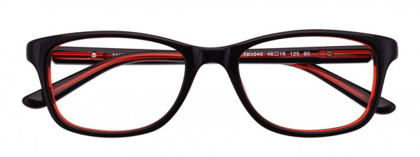 Takumi TK1045 Eyeglasses, 090 - Black & Red