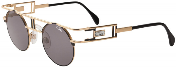 Cazal CAZAL LEGENDS 958 Sunglasses, 302 Black-Gold/Grey Lenses