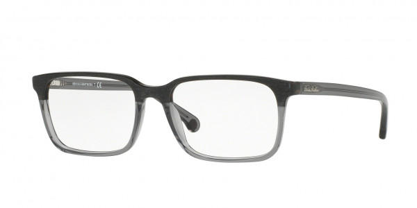 Brooks Brothers BB2033 Eyeglasses, 6123 GREY WOOD/GREY TRANSPARENT (GREY)