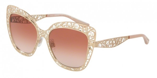 Dolce & Gabbana DG2164 Sunglasses, 129813 PINK GOLD (PINK)