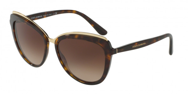 Dolce & Gabbana DG4304F Sunglasses, 502/13 HAVANA (HAVANA)