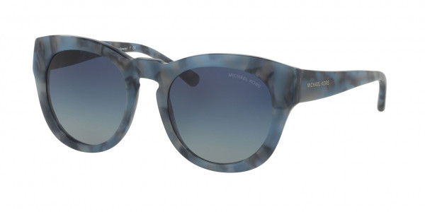 Michael Kors MK2037 SUMMER BREEZE Sunglasses, 32094L CADET BLUE MARBLE (BLUE)