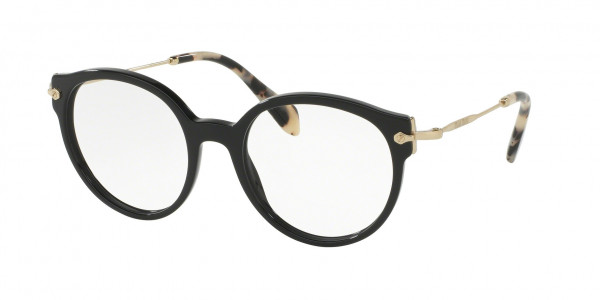 Miu Miu MU 04PV CORE COLLECTION Eyeglasses, 1AB1O1 BLACK (BLACK)