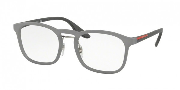 Prada Linea Rossa PS 06HV Eyeglasses, VHD1O1 OPAL GREY RUBBER (GREY)